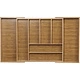 Лоток для столовых приборов BAMBOO раздвижной 520-825*470, бамбук табачный AKS - фото 3