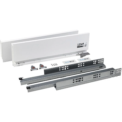 Система ящиков Slimbox AKS L-450 H=128 белый PUSH TO OPEN ДСП16мм - фото 3