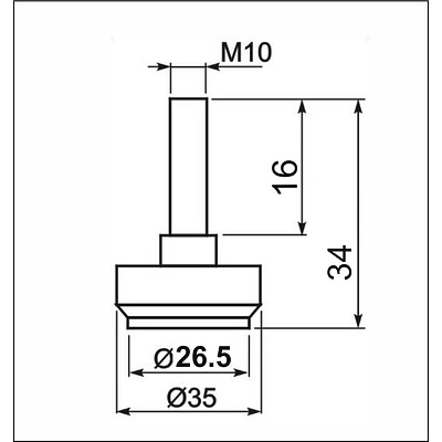 Регулятор уровня трубы d25мм (511G), хром AKS - фото 2
