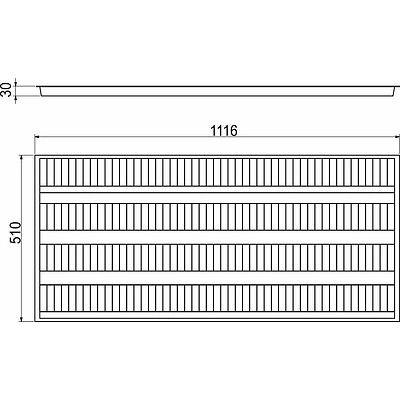 Лоток для приправ 1120 (510*1116), металлик РП - фото 2