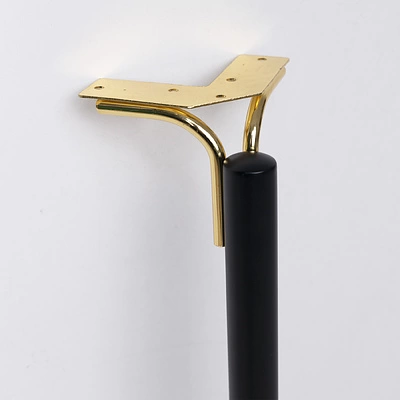 Опора меб. DIANA h725, черный матовый/золото (1 упак. = 4 шт.) AKS - фото 5