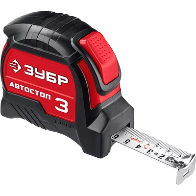 Рулетка с автостопом 3 м*16 мм МС ЗУБР - фото 1