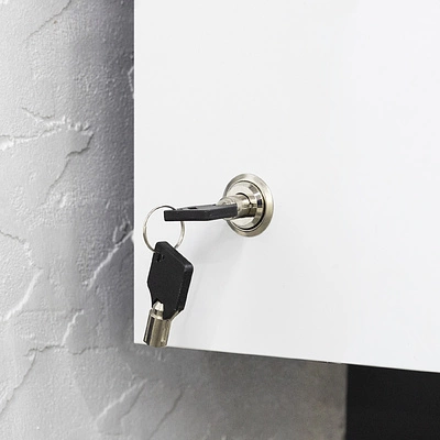 Замок для распашной двери механический 103-16 AKS с тубулярным (круглым) ключом - фото 4