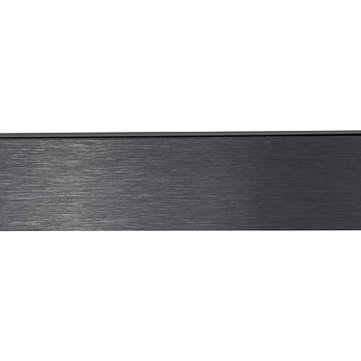 Штанга гардеробная прямоуг. FAME LUMI L-3000 с демпфером, графит браш AKS - фото 4