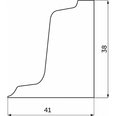 Уголок ПВХ наружный к плинтусу 127 алюминий Rehau - фото 2