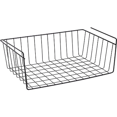 Корзина подвесная 400*255*140, черный РФ (на полку) - фото 1