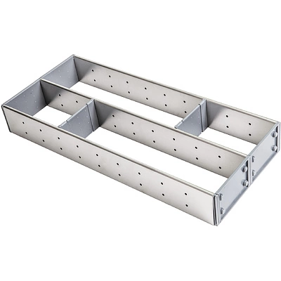 Комплект разделителей L500 универсальный металлический Organizer нержавеющая сталь (473*204*65) AKS - фото 1