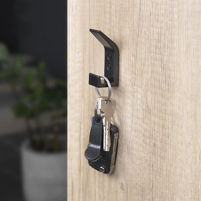 Крючок меб. двухрожковый мет. BLOCK черный матовый AKS - фото 7