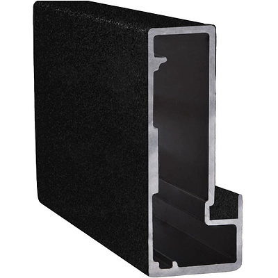 Профиль алюминиевый для рамочных фасадов Z-4 черный муар (L-6000) АЛЮТЕХ - фото 1