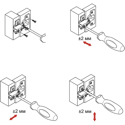 Петля накладная с доводчиком 48мм h2 несъемная планка AKS короткое плечо - фото 6