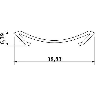 Накладка алюминевая на плинтус LP алюминий THERMOPLAST - фото 2