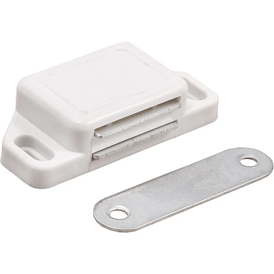 Защелка магнитная мебельная большая AKS белая - фото 1