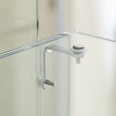 Крепление стеклянного куба мет. двойное AKS - фото 4