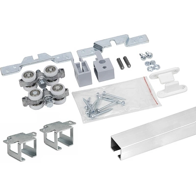 Комплект STANDART для 1 раздвижной двери LAGUNA 100 кг (с направляющей L-2000 мм, с креплением направляющей к потолку) - фото 1