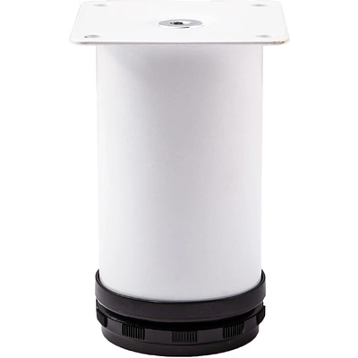 Опора меб. мет. d50 h100 с регул. белый AKS - фото 1