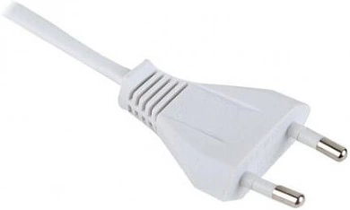 Шнур соединительный, с вилкой для трансформаторов мощностью до 150Вт/250Вт, 1,8м 2х0,75 белый, ЭРА - фото 1