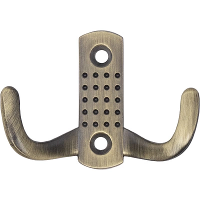 Крючок меб. двухрожковый мет. WP12 старое золото GRIDLI - фото 3