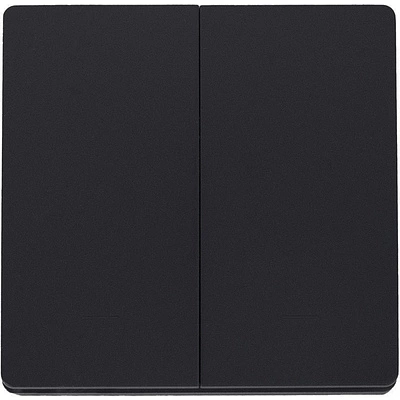 Выключатель кинетический, с реле, 2 клавиши, черный, с Wi-Fi, AKS - фото 1