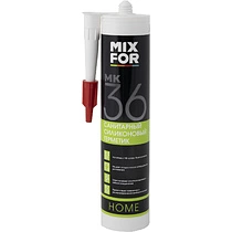 Герметик силиконовый санитарный белый (260мл) MIXFOR