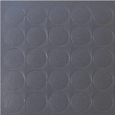 Заглушка самоприлипающая к эксцентрику серый графит (20049) FOLMAG (лист-28шт.) - фото 1