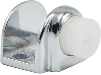 Полкодержатель для стекла регулируемый под шуруп мет. MV-09 хром AKS - фото 1