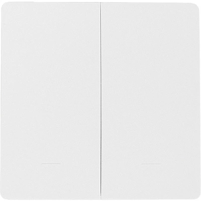 Выключатель кинетический, с реле, 2 клавиши, белый, AKS - фото 1