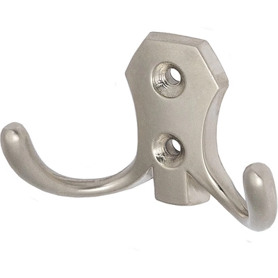 Крючок меб. двухрожковый мет. WP89 сатин GRIDLI - фото 3