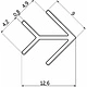 Планка угловая 4 ёлочка матовая (L=0.6) РФ - фото 2