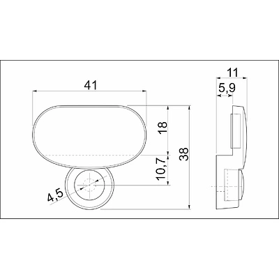 Крепление зеркала мет. АJ62 хром (1 компл. = 4 шт.) AKS - фото 2