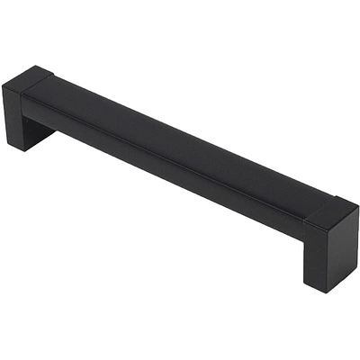 Ручка меб. скоба пластик. PS18/C18 128 черный матовый AKS - фото 3