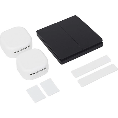 Выключатель кинетический, с реле, 2 клавиши, черный, с Wi-Fi, AKS - фото 3