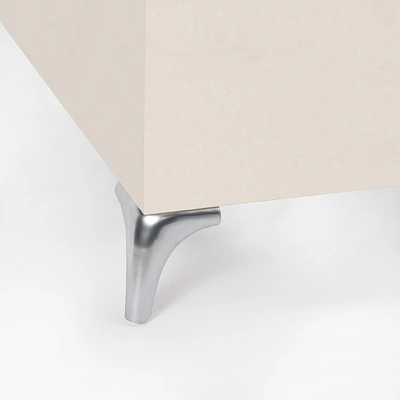 Опора меб. мет. OLYMPIA h120 угловая матовый хром AKS - фото 4