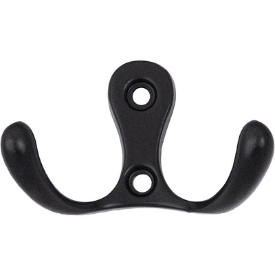 Крючок меб. двухрожковый мет. WP19 черный матовый GRIDLI - фото 3