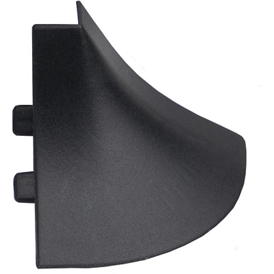 Уголок ПВХ наружный к плинтусу АР494 чёрный глянец (202) THERMOPLAST - фото 1