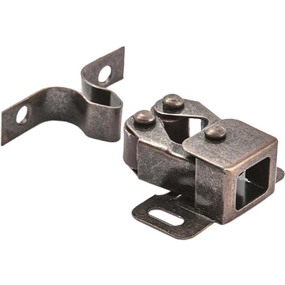 Фиксатор роликовый с ответной планкой коричневый AKS - фото 1