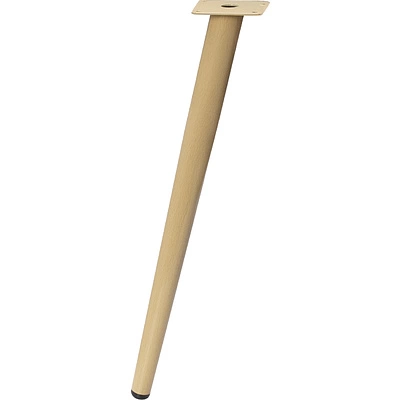 Опора меб. конусная h500 наклонная, структура дерево AKS - фото 1