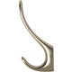 Крючок меб. двухрожковый мет. ROMA брашированное золото AKS - фото 4