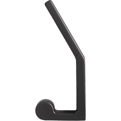 Крючок меб. двухрожковый мет. PEROLA черный матовый AKS - фото 4