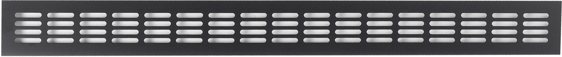 Решетка вентиляционная 600х60мм черная алюминий AKS - фото 3