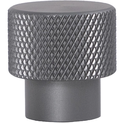 Ручка меб. кнопка мет. FLUID графит, AKS - фото 4