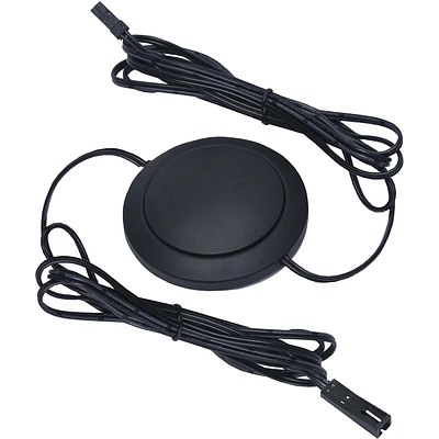 Выключатель ножной, в сборе c проводами, плоский, 12/24V, 36/72W, AKS - фото 1