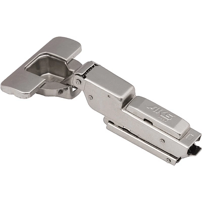 Петля полунакладная с доводчиком 45мм h0 clip-on AKS PLUS 3D узкая (саморезы, заглушки) - фото 1