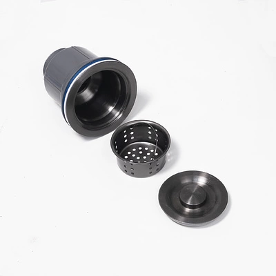 Мойка н/сталь, прямоугольная одночашевая, 600*500мм, графит, PVD покрытие, врезн на столешницу, AKS (3,2мм) - фото 5