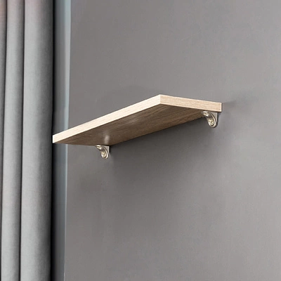 Уголок полкодержатель 18х18х14 никель (уп/10шт) AKS - фото 3