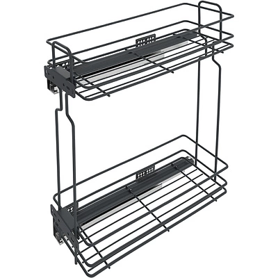 Выдвижная корзина-карго 200 крепл.боковое/правое, графит WIEXPOL - фото 3