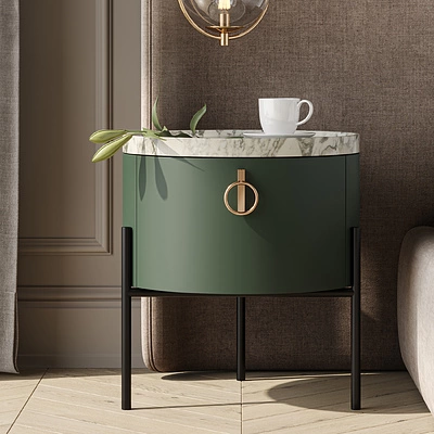 Ручка меб. кнопка мет. ROUND черный матовый, AKS - фото 7