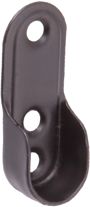 Держатель трубы овальной (сталь), черный AKS - фото 1