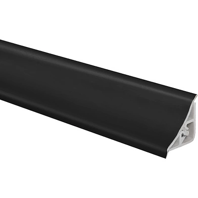 Плинтус ПВХ для столешницы черный глянец (M 057) AKS (1шт=3м.п.) - фото 1