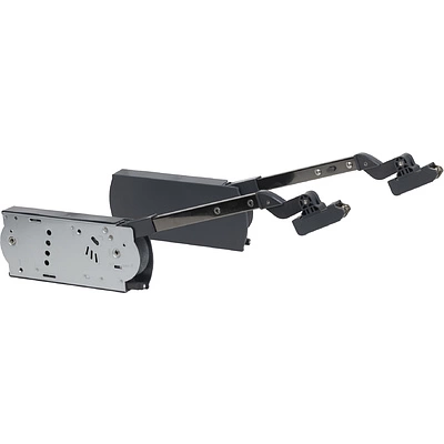 Подъемный механизм верхний L с доводчиком на две двери PRIME by AKS ZEVS графит - фото 1