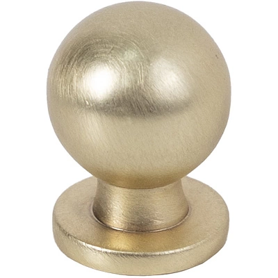 Ручка меб. кнопка мет. GN34 брашированное золото, AKS - фото 1